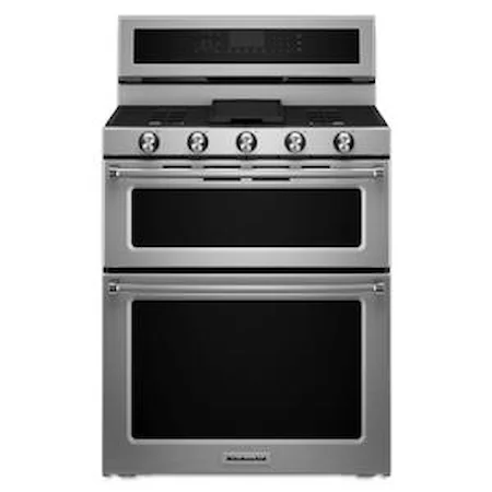 30-Inch 5 Burner Gas Double Oven Convection Range